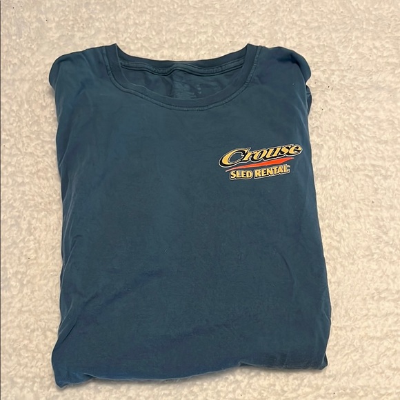 Fruit of the Loom Tops - UNISEX Crouse Sled Rental Blue T-Shirt